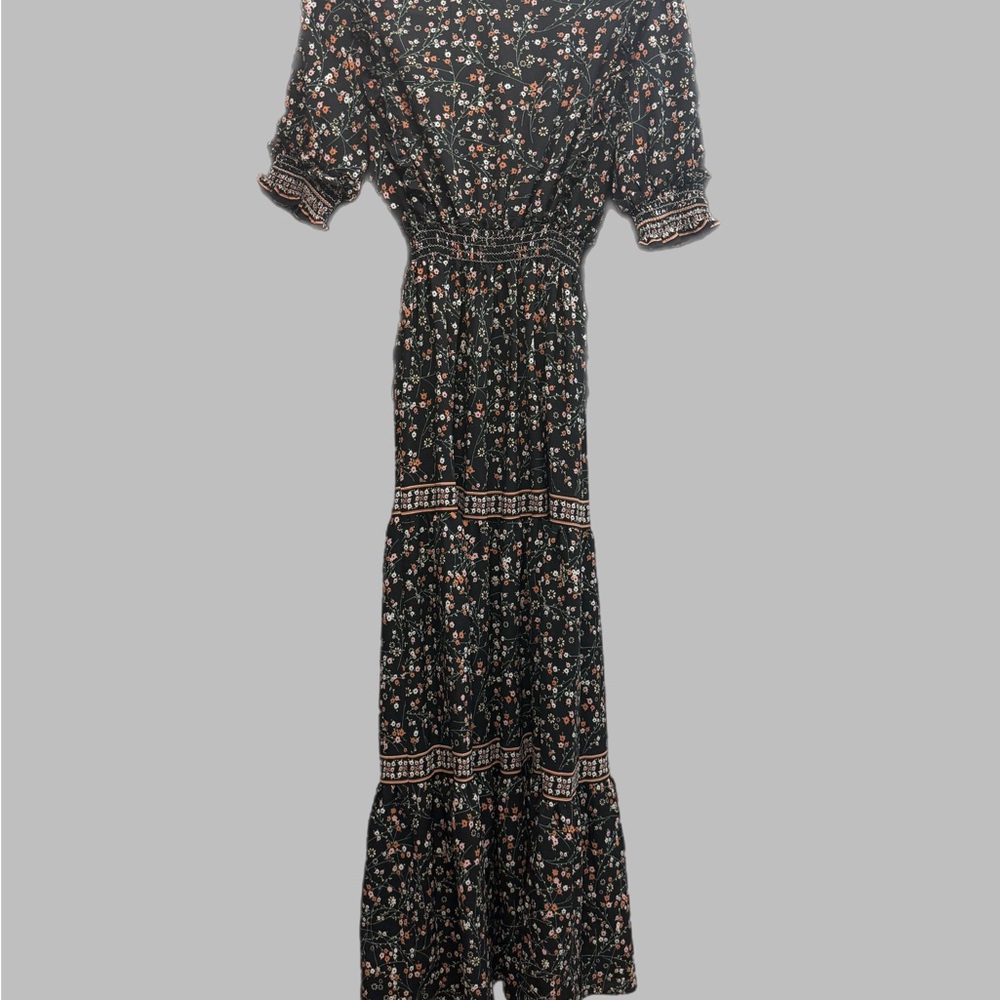 Max Studio Black Floral Maxi Dress - Picture 2 of 3